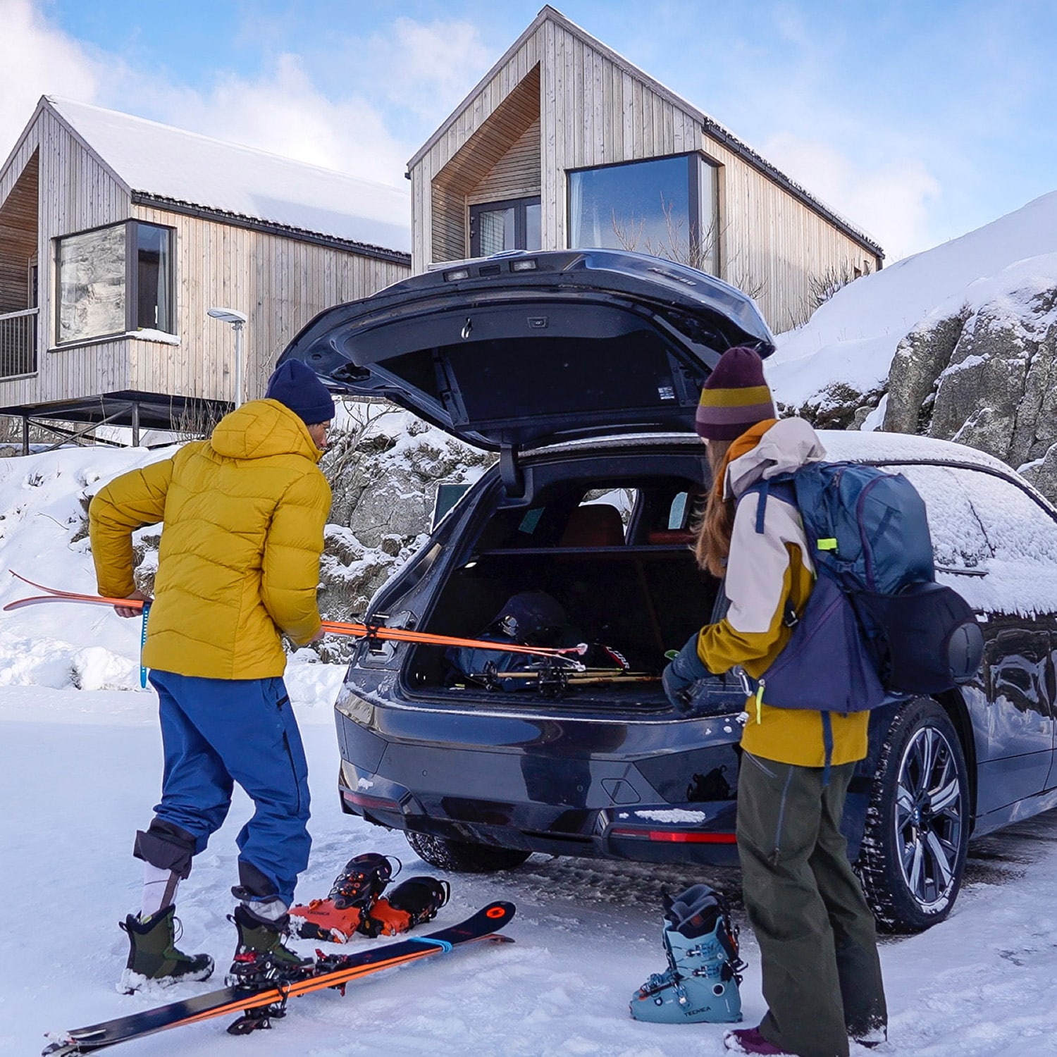 Sustainability, BMW iX, ski touring, Norway road trip, sustainable travel, sustainable sports, cross country road trip, electric mobility