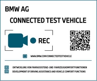 Oznakowanie pojazdów testowych