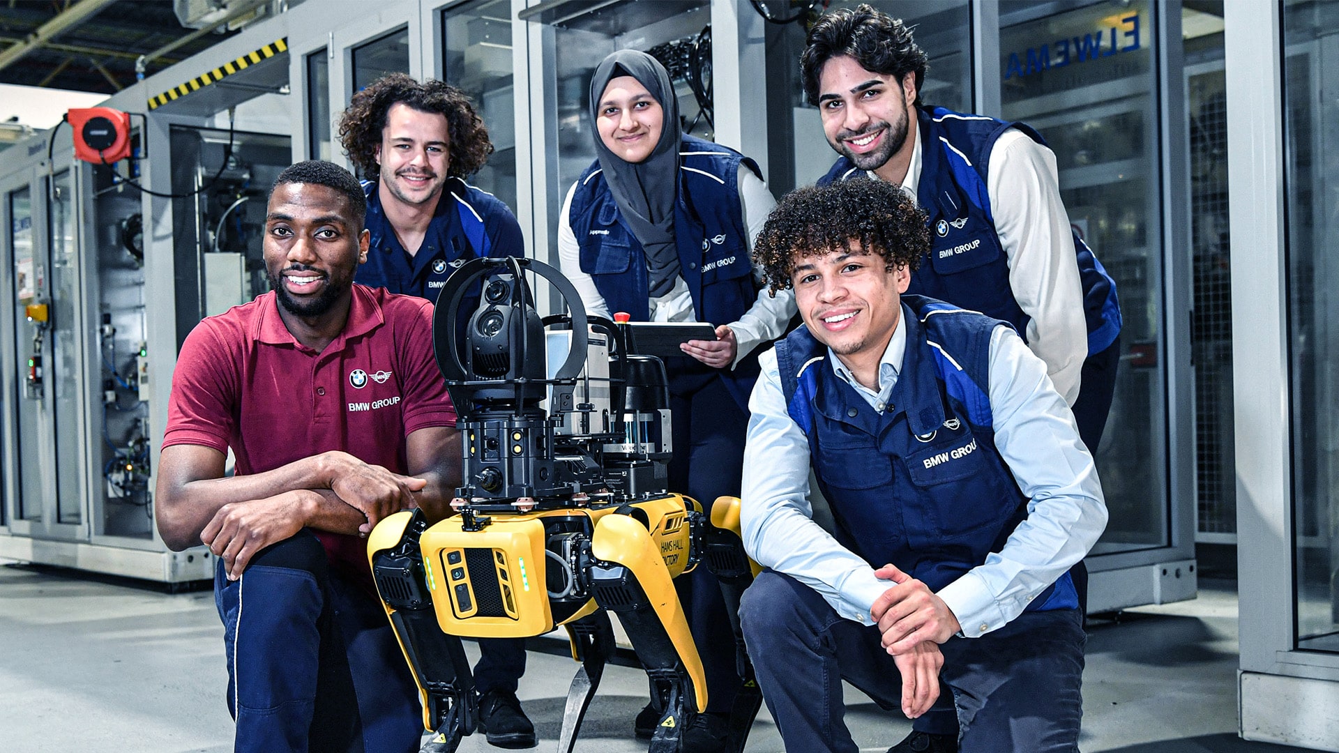 Robot dog scans and monitors manufacturing equipment