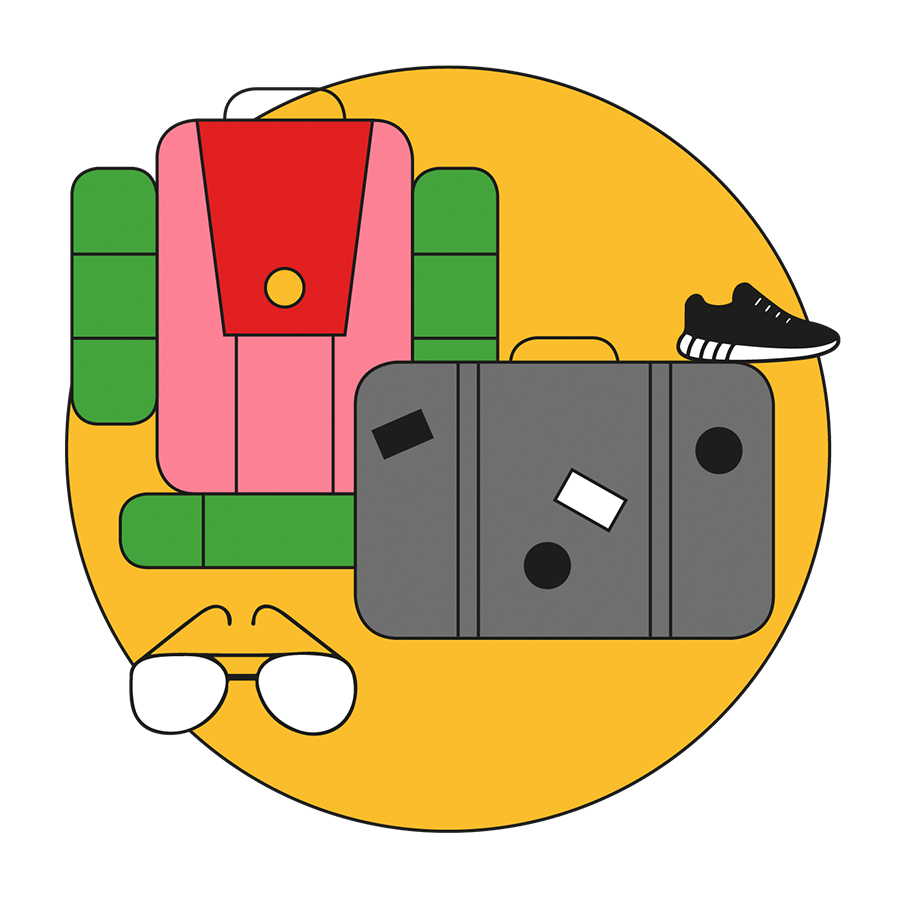 Illustration road trip essentials road trip europe packing checklist